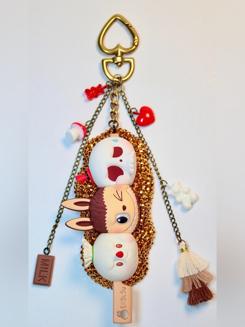 Wacky Mart Bedazzled Bag Charm- Yakitori